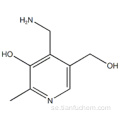 3-pyridinmetanol, 4- (aminometyl) -5-hydroxi-6-metyl-CAS 85-87-0